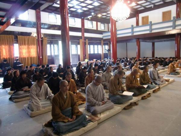 雁荡山能仁寺开始打观音七(图10)