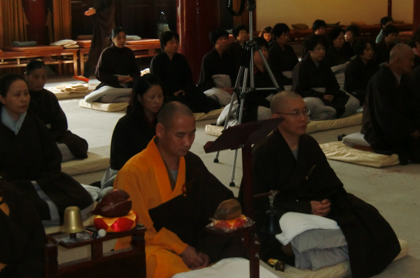 雁荡山能仁寺举行观音七法会了法大和尚开讲《般若心经》(图6)