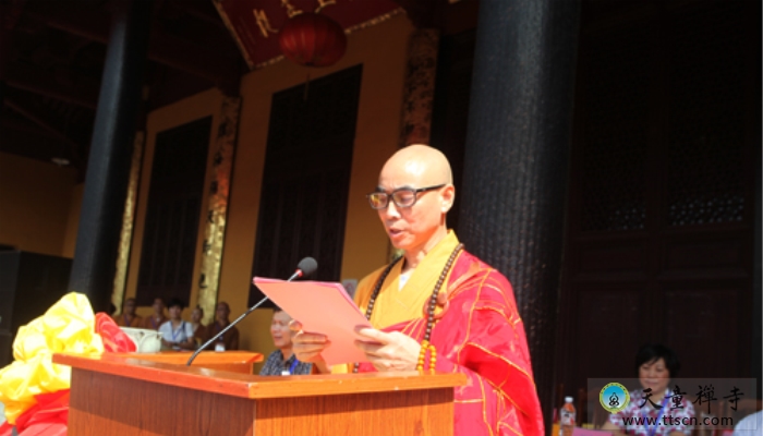 天童禅寺隆重举行纪念圆瑛老和尚圆寂60周年暨天童历代住持顶相开光法会(图4)