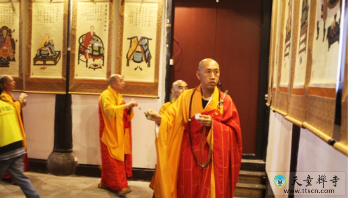天童禅寺隆重举行纪念圆瑛老和尚圆寂60周年暨天童历代住持顶相开光法会(图12)