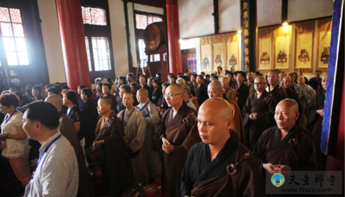 天童禅寺隆重举行纪念圆瑛老和尚圆寂60周年暨天童历代住持顶相开光法会(图14)