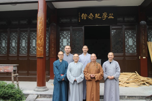 杭州佛学院副院长刚暁法师一行到雁荡山能仁寺参访(图4)