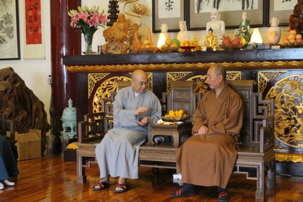 杭州佛学院副院长刚暁法师一行到雁荡山能仁寺参访(图5)