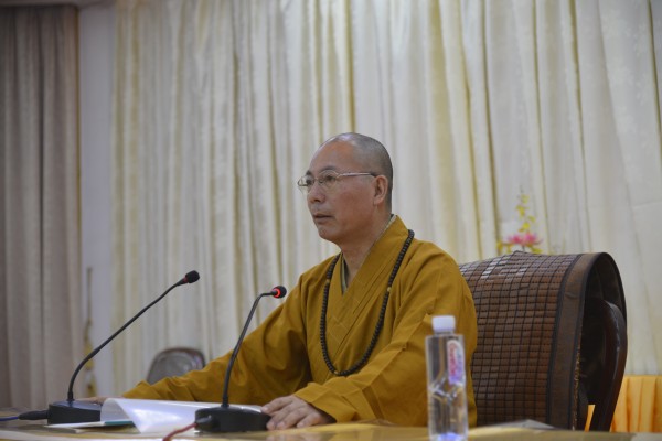 雁荡山能仁寺方丈了法大和尚在厦门南普陀寺开讲《殊胜的净土法门》(图3)