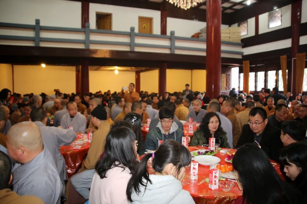 雁荡山能仁寺2015年新年团圆饭如期举行(图11)
