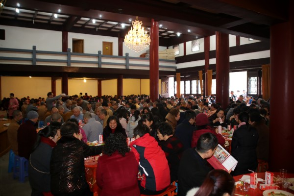 雁荡山能仁寺2015年新年团圆饭如期举行(图13)