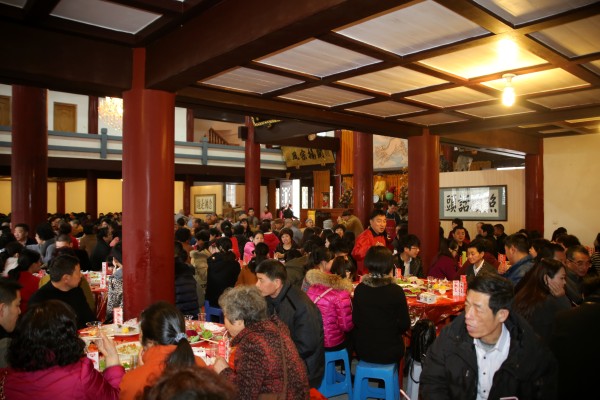 雁荡山能仁寺2015年新年团圆饭如期举行(图15)