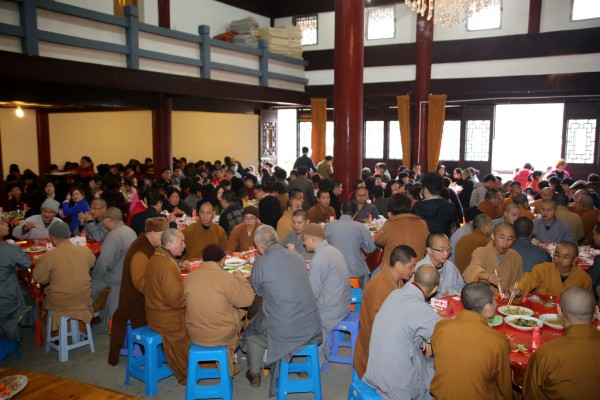 雁荡山能仁寺2015年新年团圆饭如期举行(图12)