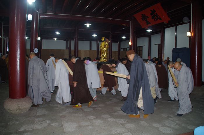 第四期天童山传统禅七今日解七(图1)