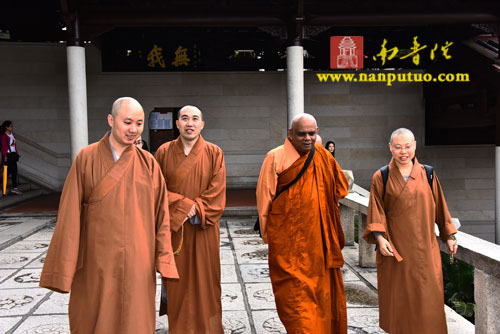 斯里兰卡佛教学与巴利语大学校长一行,到南普陀寺.闽南佛学院参观座谈(图8)