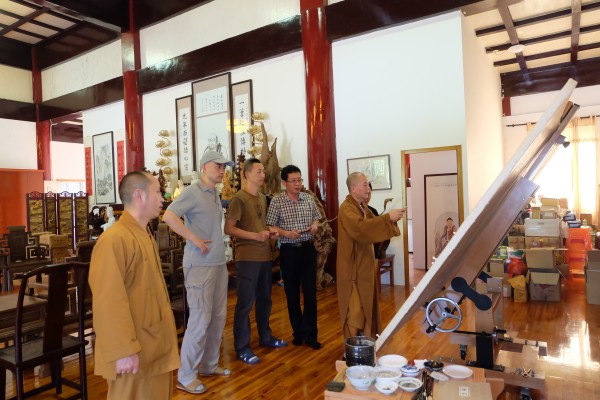 中央电视台大型人文电视片《怀素与雁荡山》总撰稿辛国强一行到能仁寺参访(图12)