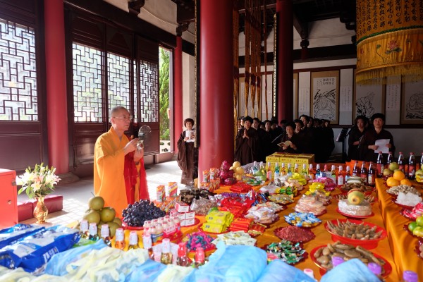 佛欢喜日雁荡山能仁寺隆重举行盂兰盆法会(图6)