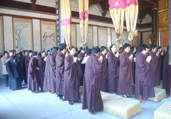 雁荡山能仁寺法华七进入第三天(图8)