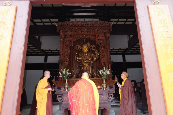 雁荡山能仁寺大年初一举行新春祈福普佛法会和上供(图8)