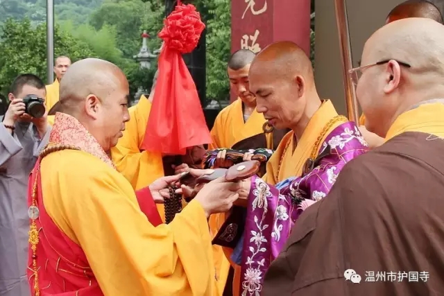 温州市护国寺隆重举行罗汉堂、伽蓝殿、祖师殿圣像开光,暨了证法师荣膺方丈升座庆典(图9)