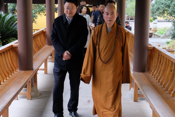 江苏省民宗委考察团来温州雁荡山能仁寺考察(图8)