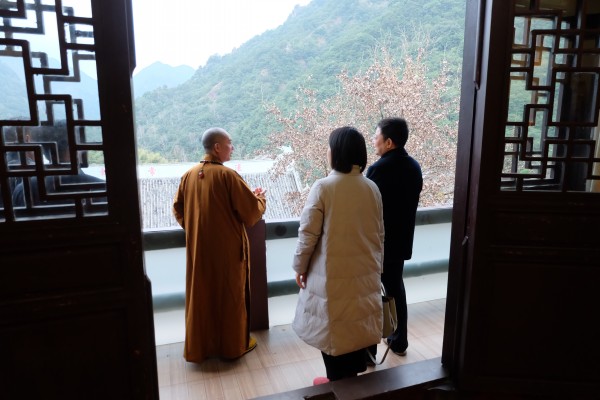 江苏省民宗委考察团来温州雁荡山能仁寺考察(图10)