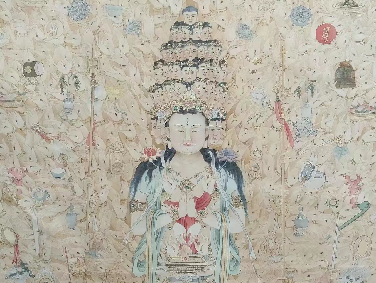 能仁寺月明法师国画作品（一）(图2)