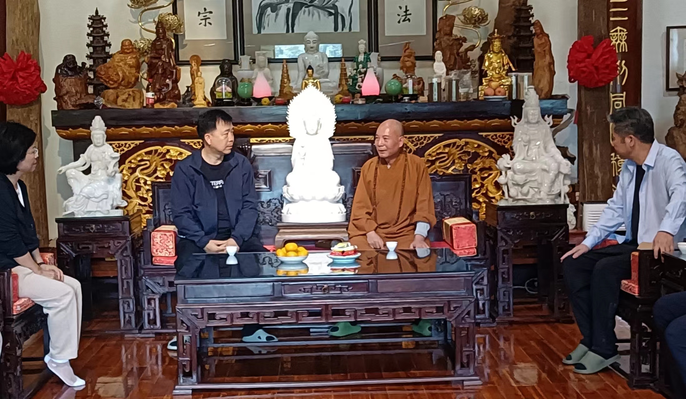 温州市委副书记、市长张振丰一行赴雁荡山能仁寺调研(图2)